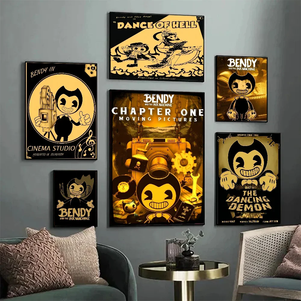 B-Bendy A-And The L-Ink M-Machine DIY липкий постер винтажный Декор для комнаты бара кафе