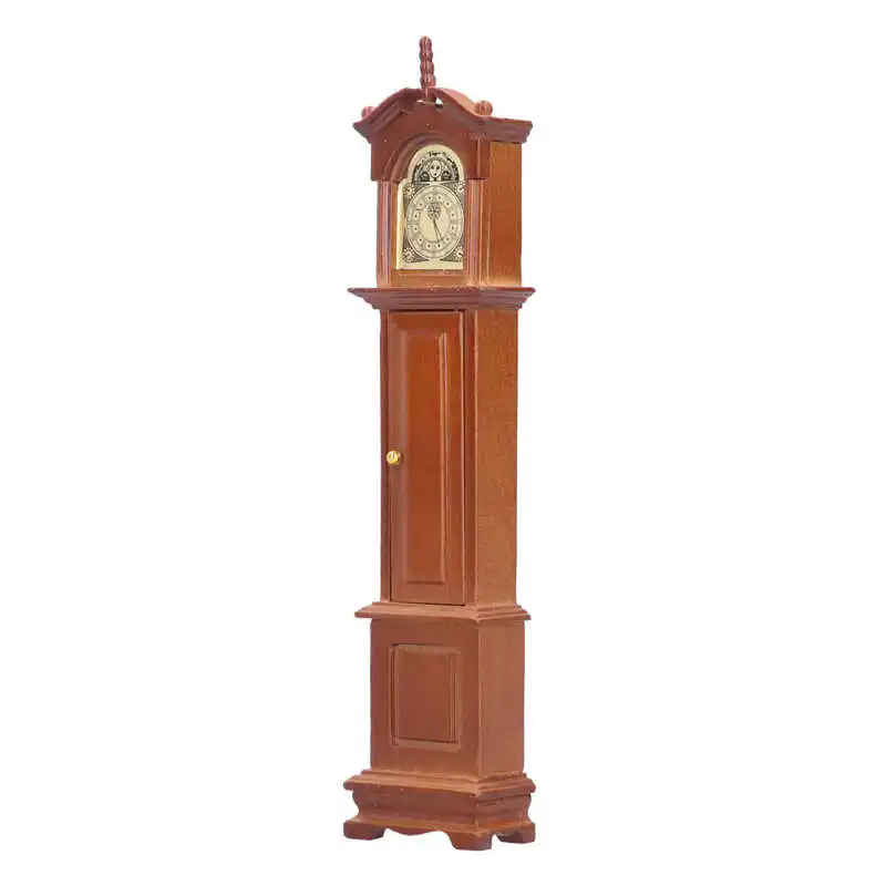 1/12 Dollhouse Miniature Retro Grandfather Clock Living Room