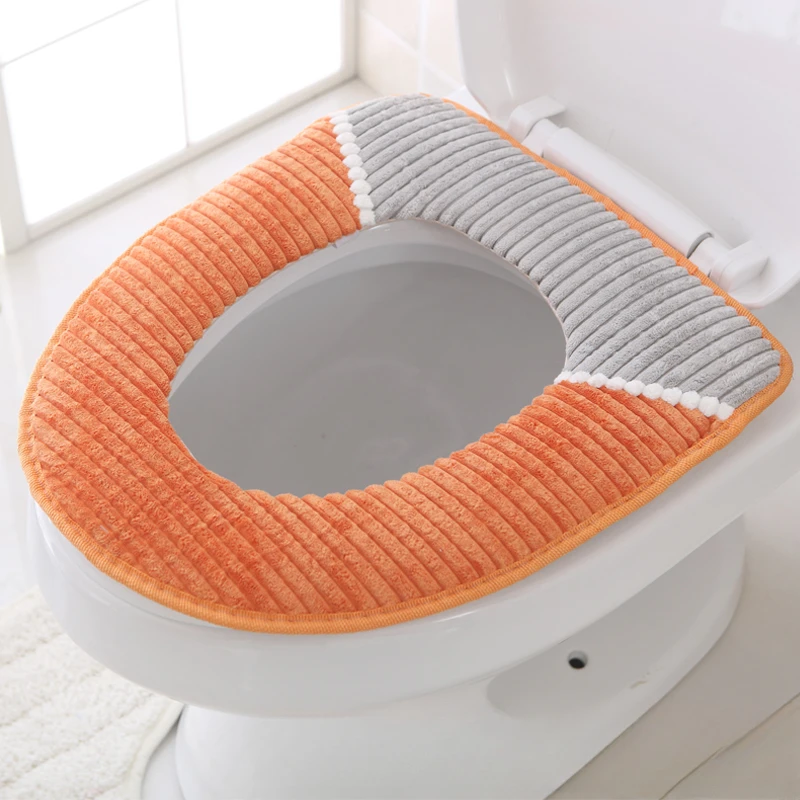 Чехол на сиденье унитаза всесезонный универсальный приятный для кожи аксессуары