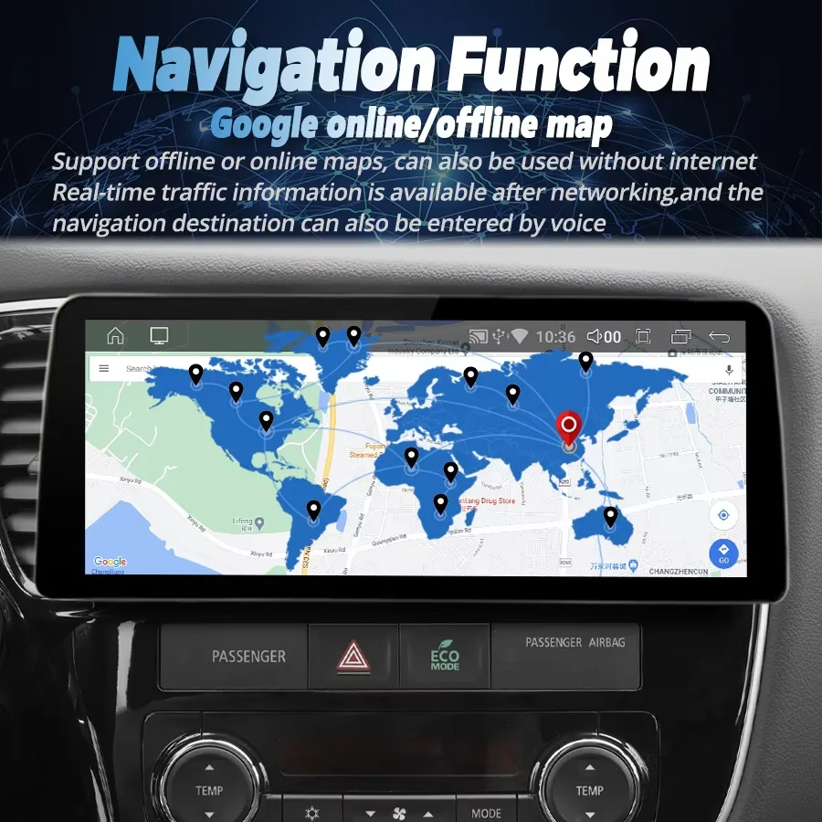 12 3-дюймовый IPS-экран Android 14 для Mitsubishi Outlander 3 2012-2018 Carplay автомобильный радиоприемник