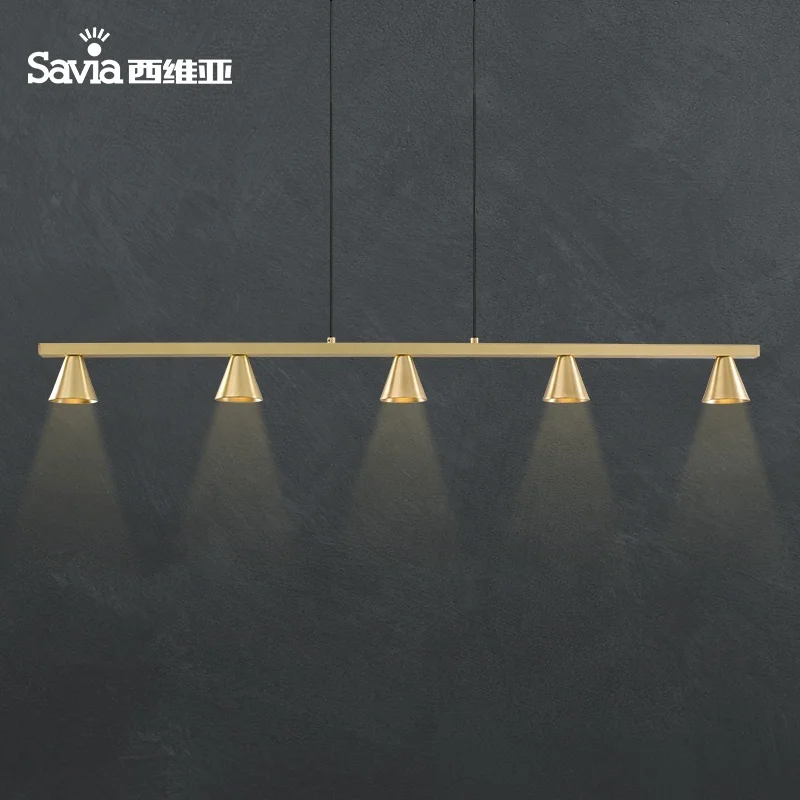 

Savia светодиодный 5xGU10 Современный внутренний кухонный Остров дизайнерские потолочные люстры лампа медная фотоламсветильник для столовой