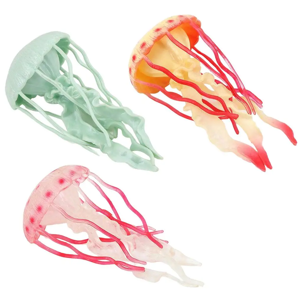 

Simulated Plastic Jellyfish Model Figures Vivid Softy Educational Toys Tools