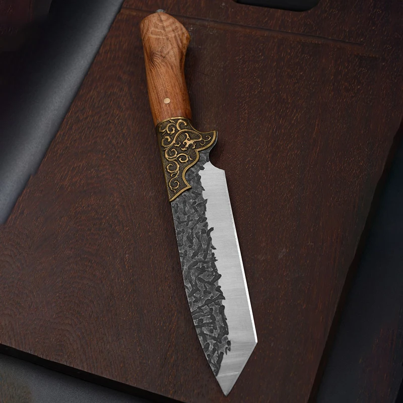 

8 Inch Eel Knife Chefs Cleaver Sashimi Sushi Fish Longquan Kitchen Knives For Cutting Vegetables And Meat Handmade Forged Messer