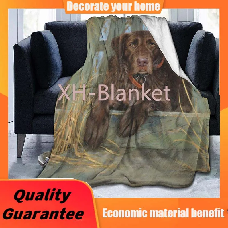 

Yulimin Labrador Dog Lab Chocolate Cute Full Fleece Throw Cloak Wearable Blanket Nursery Bedroom Bedding Decor Decorations Queen