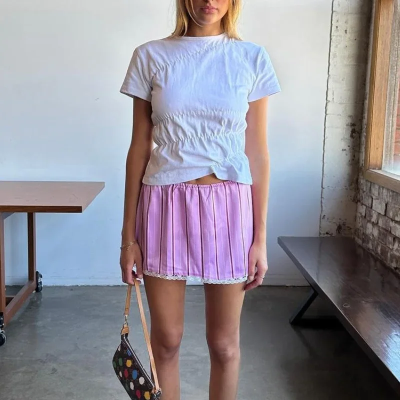 2024 новые модные летние белые милые тонкие женские топы со скребками