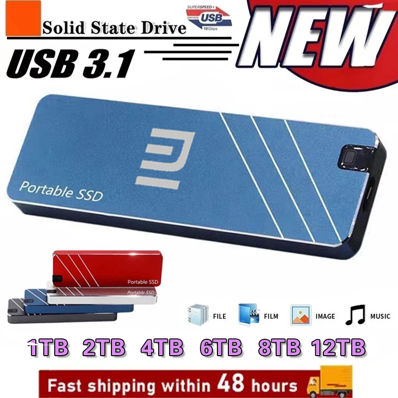 

Xiaomi Original External SSD 1TB Portable SSD USB Type C USB 3.1 500GB 4TB 8TB Solid State Drive Mobile Hard Disks For Laptop