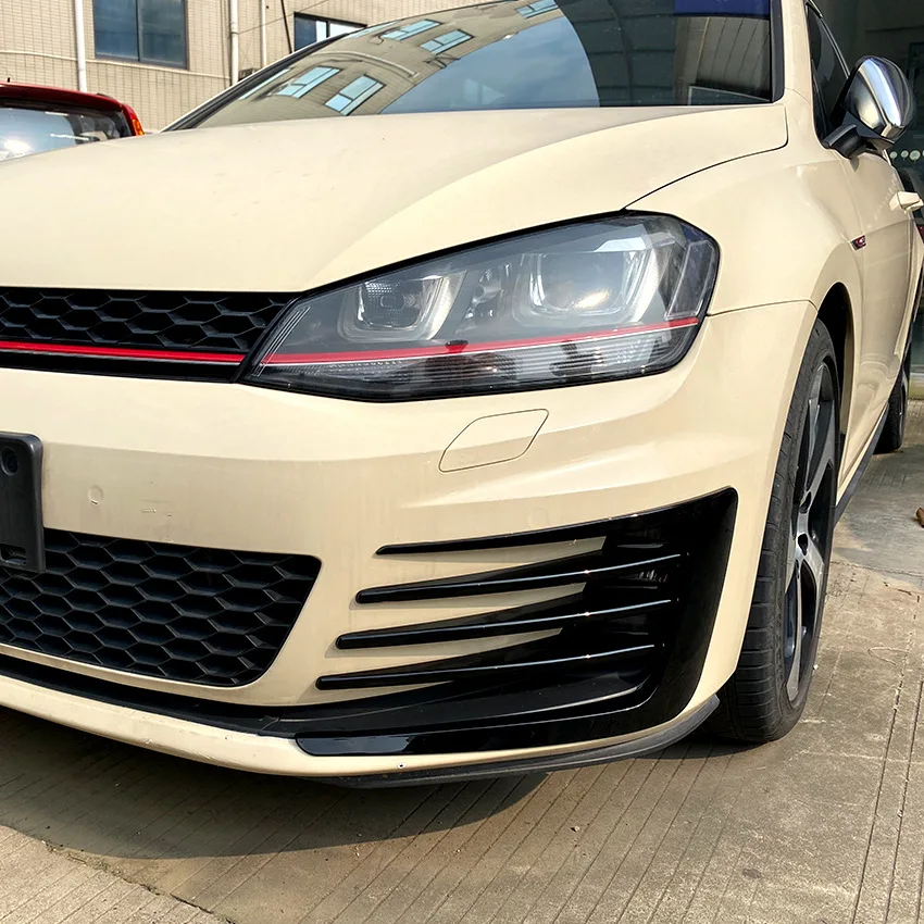 

Противотуманные фары для автомобиля, передняя противотуманная фотокамера, капоты, накладка на нож для бровей, ветра для Volkswagen Golf 7 MK7 GTI 2013 2014 2015 2016