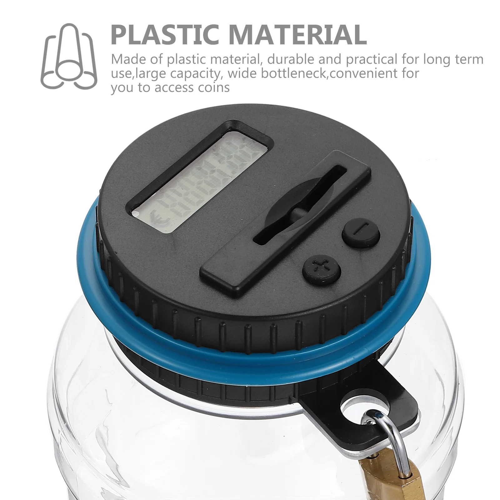 Банка для экономии денег счетная копилка монеты цифровой дисплей отсчеты