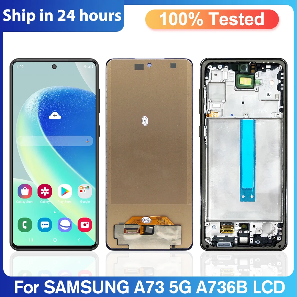 

6.7" High Quality For Samsung Galaxy A73 5G LCD Display Touch Screen Digitizer Assembly For Galaxy A736 SM-A736B, SM-A736B/DS LC