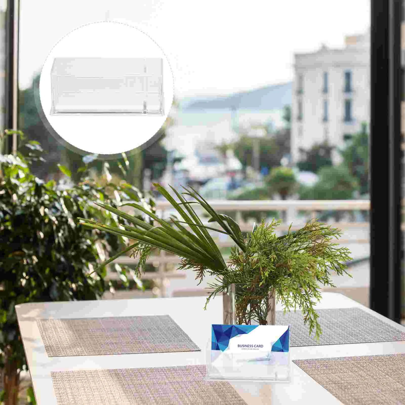 

Stand Holder Business Officename Restaurant Rack Tabletop Menu Table Case Clear Visiting Place Display
