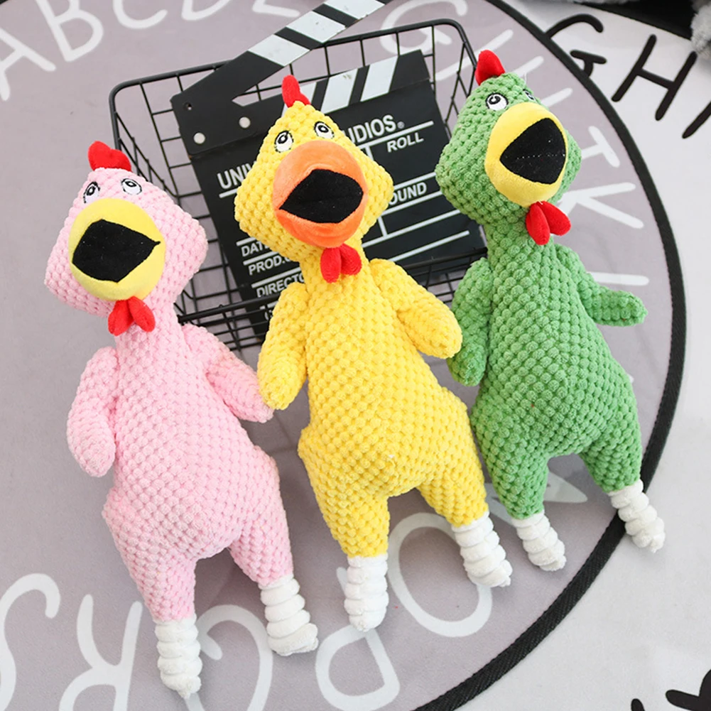 Забавные домашние жевательные товары для домашних животных кричащая курица