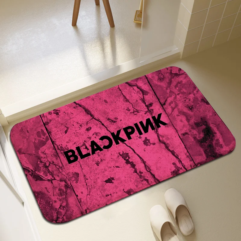 

Забавный Впитывающий Коврик для входной двери, черный и розовый, коврик для пола в ванную комнату, украшение для игровой комнаты, кухонный коврик, молитвенные коврики