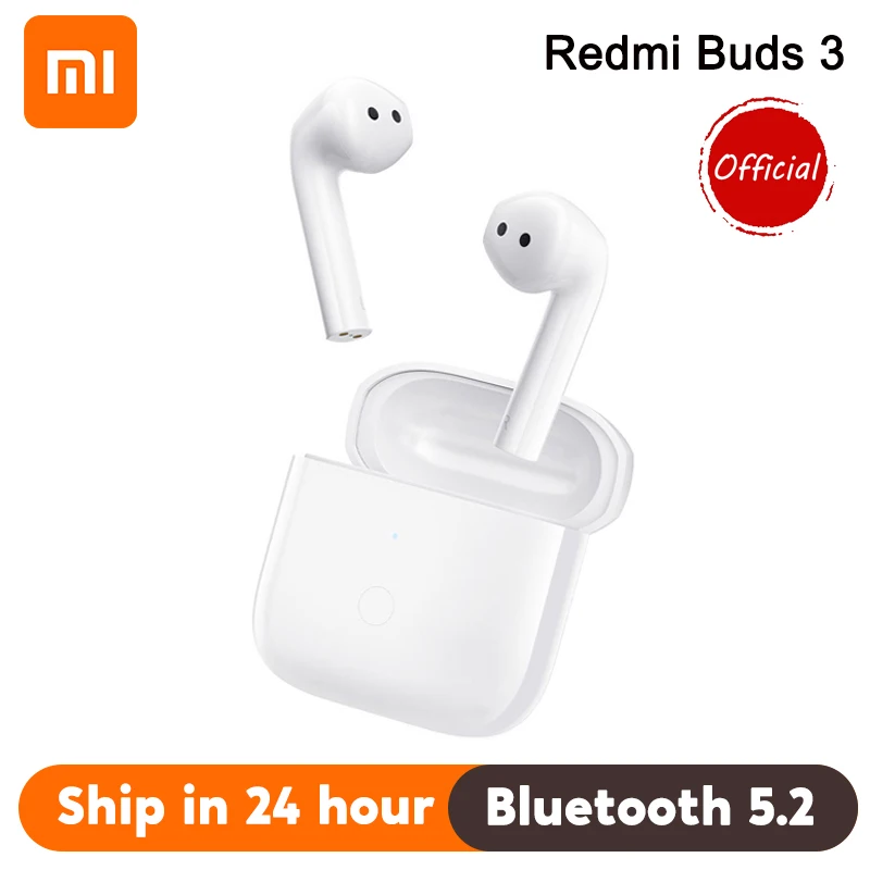 

Redmi Buds 3 True Wireless Stereo Earphones Semi-in-ear Headphones with Low Latency Bluetooth 5.2 AptX Adaptive Portable Headset