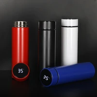 500ml smart insulation cup water bottle led digital temperature display stainless steel thermal mugs intelligent insulation cups