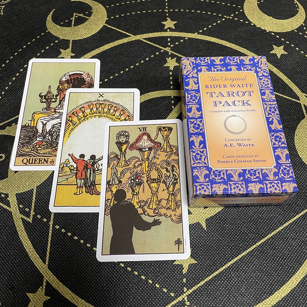 

Tarot Deck Divination English Cards for Beginners Cartas Oraculos Mysterious Oracle Deck Tarot Book Astrology Witchcraft