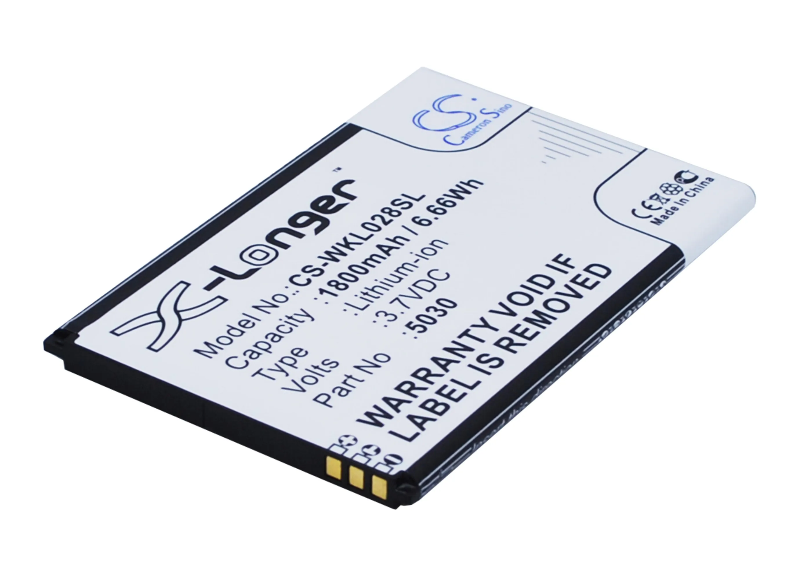 

Cameron Sino Mobile SmartPhone Replacement Li-ion Battery 1800mAh For 5030 ZOPO LENNY 2, Lenny 3 Free Tools