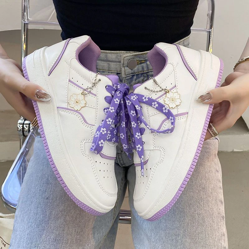 SHANPA White Elegant and Comfortable Sneakers for Women All-match Student Platform Fashion Outdoor Breathable Casual Shoes Mujer