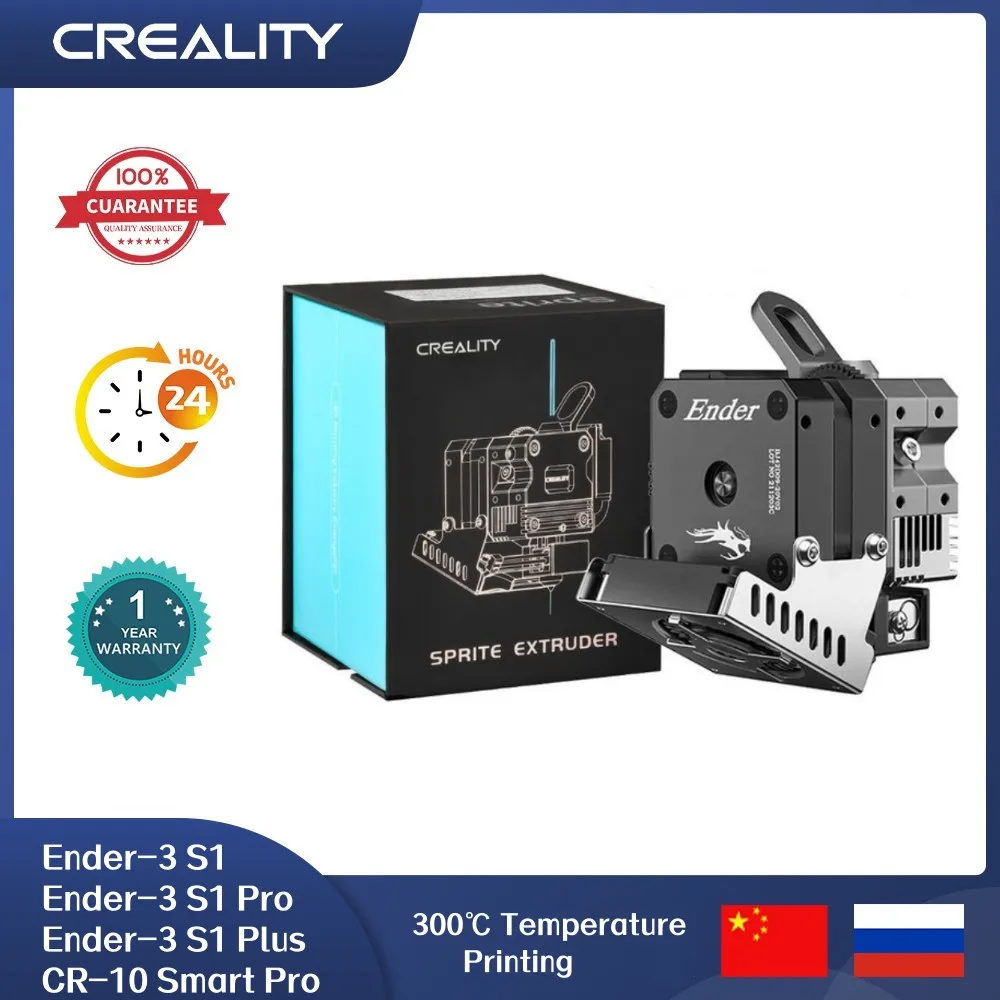 

Creality Sprite Extruder Pro 300℃ High Temperature Printing Dual Gear Feeding All Metal Design 3.5: 1 Gear Ratio for Ender-3 S1