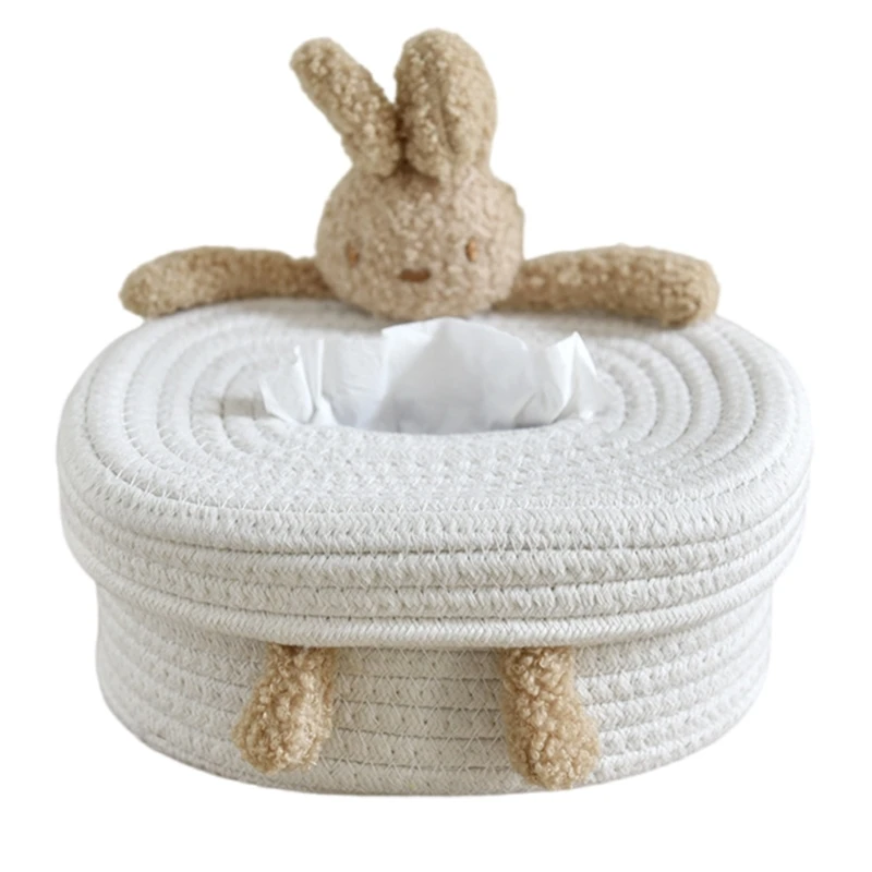 Держатель для салфеток OOTDTY, хлопок, медведь/кролик