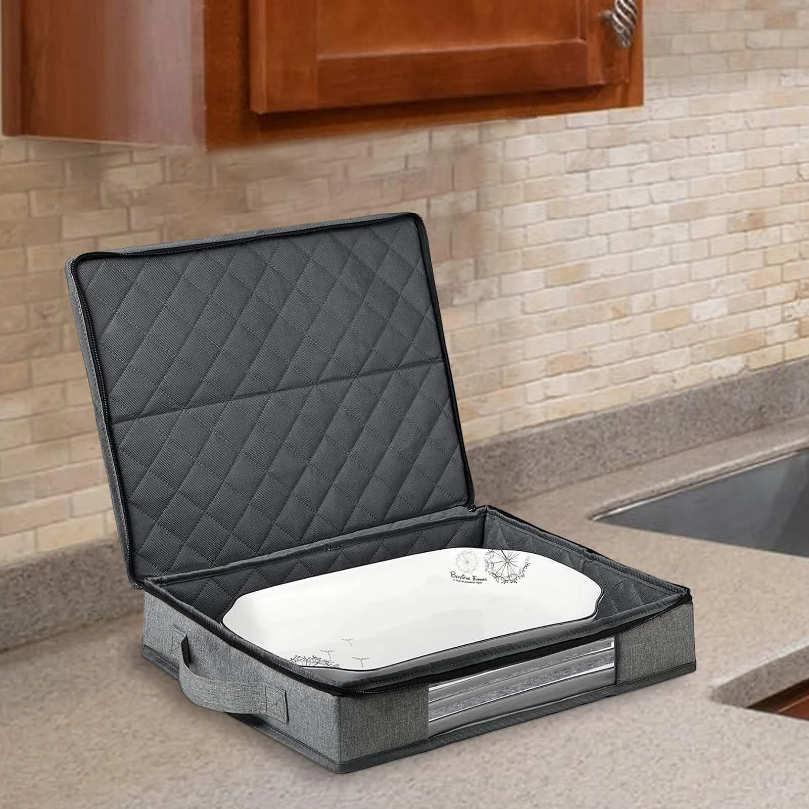 

Platter Storage Case China Storage ContainersDinner Plate Chopsticks Storage Bag For Tableware Cups Plates And Saucers 17 X 13 X