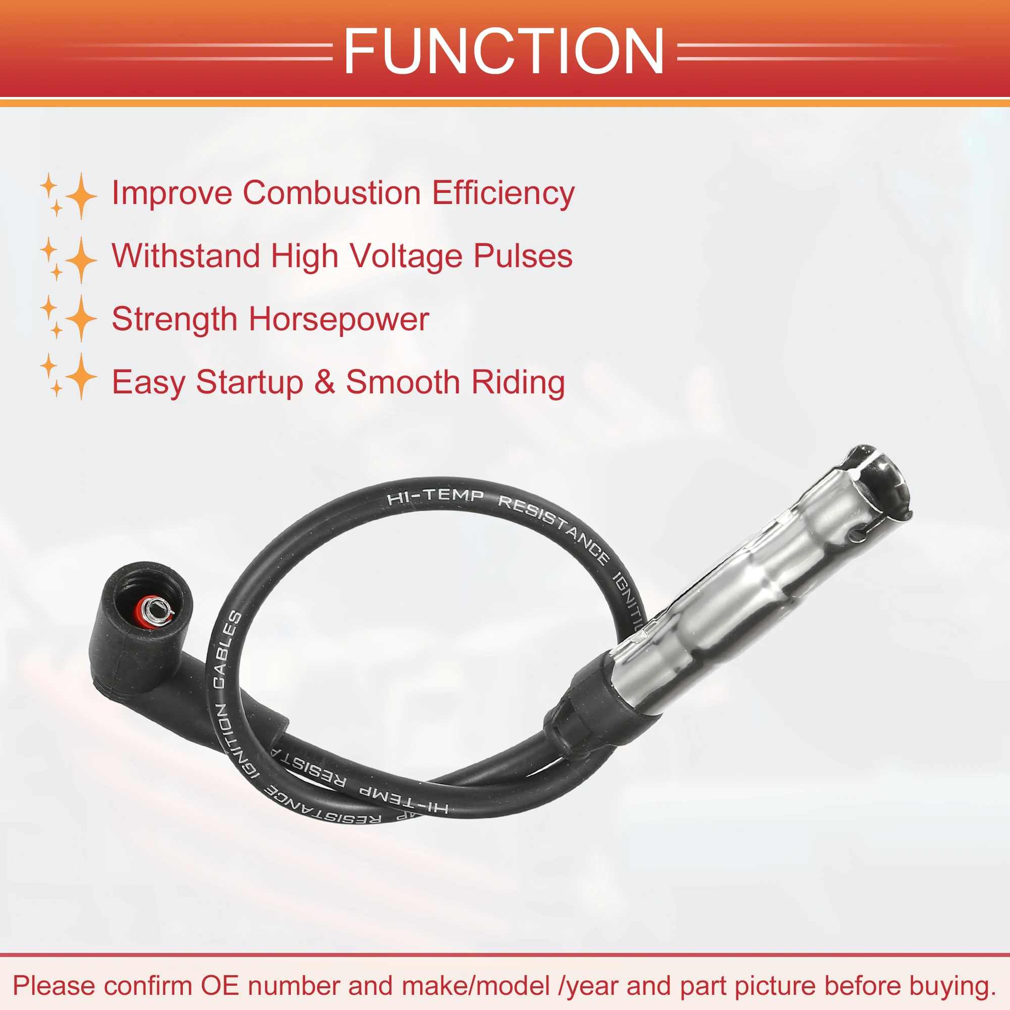 UXCELL 4 шт. Свеча зажигания провод Модель № 06a905430j для VW Beetle Golf