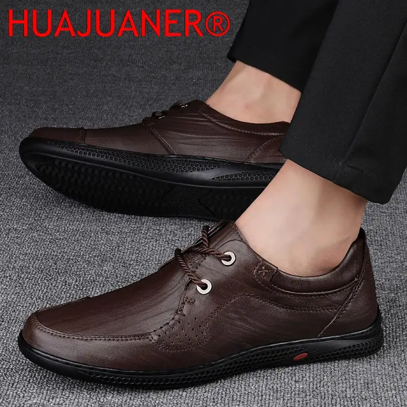 

New Design Men Oxford Shoes Men Genuine Leather Dress Shoes High Quality Male Flats Business Male Casual Footwears Italian Shoes