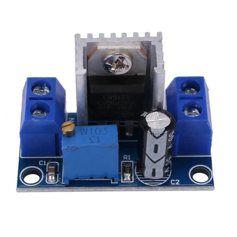 Фото ABGI-8X LM317 DC-DC 1.5A 1.2-37В Регулируемый источник питания, плата преобразователя DC, понижающий модуль, регулируемое линейное напряжение №2