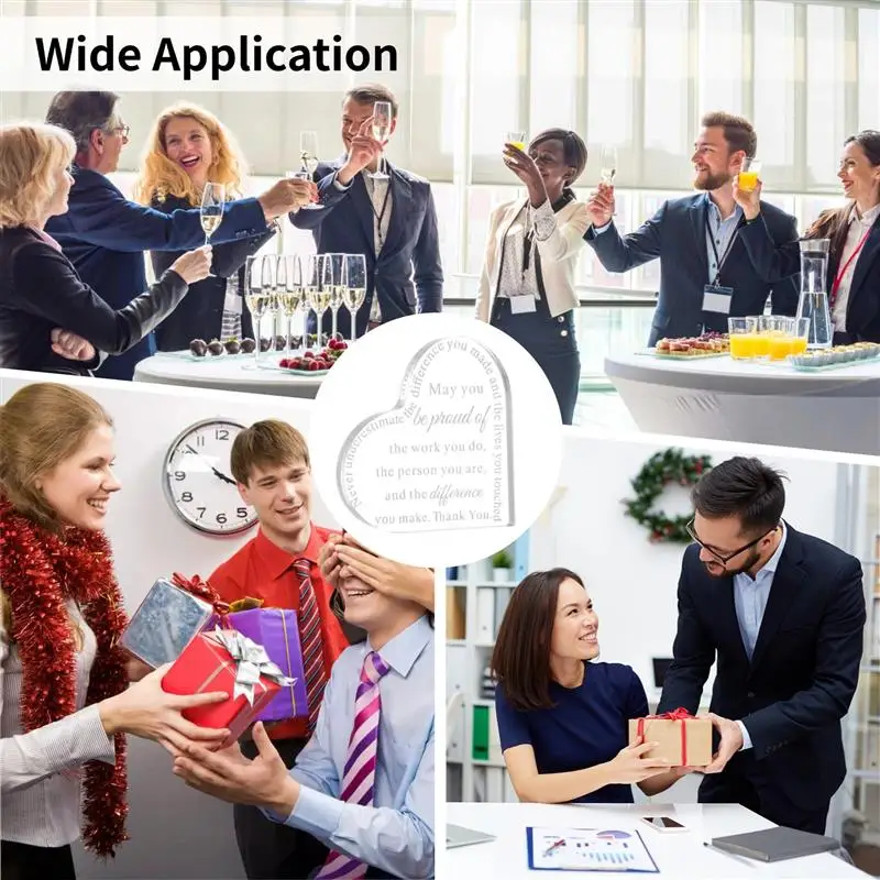 12 шт. подарки для сотрудника колловер с благодарностью акриловая табличка