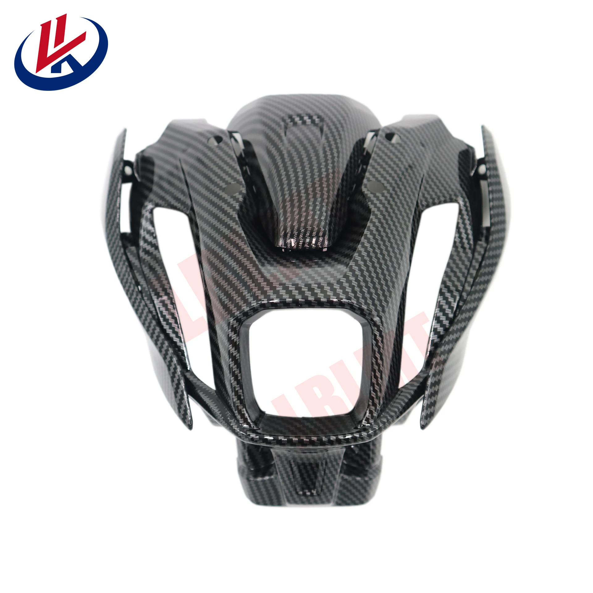 Headlight fairing Carbon Fiber Painted Look Fit For YAMAHA MT-07 2021 2022 2023 Upper nasal mask front steering signal bracket images - 6