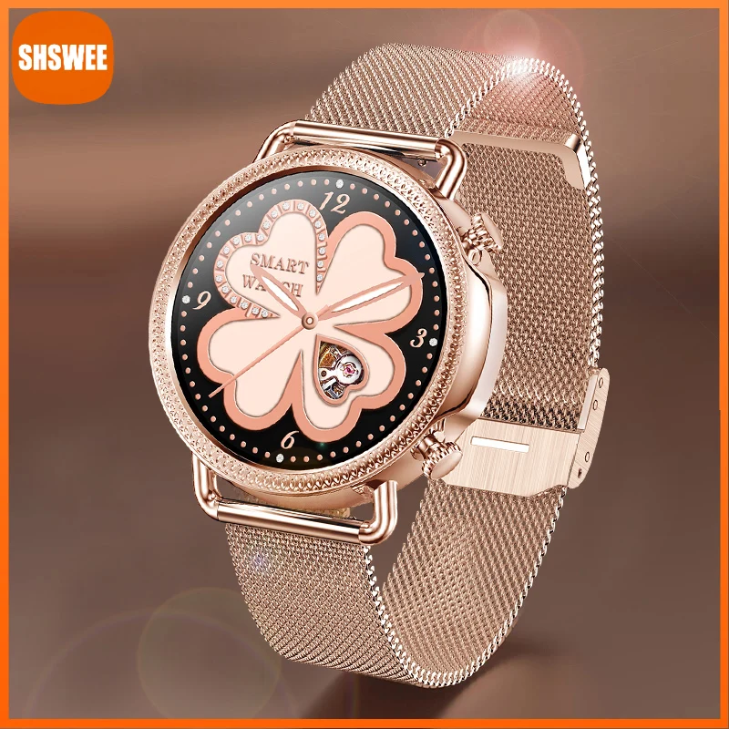 

Smart Watch Women Physiological Heart Rate Blood Pressure Monitoring For Android IOS Ladies Smartwatch For Xiaomi Huawei