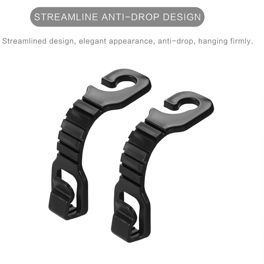

2 Pcs Auto Car Seat Back Hooks Vehicle Headrest Hanger Holder Multi-Purpose Auto Hanger Hooks for Car Seat Backs