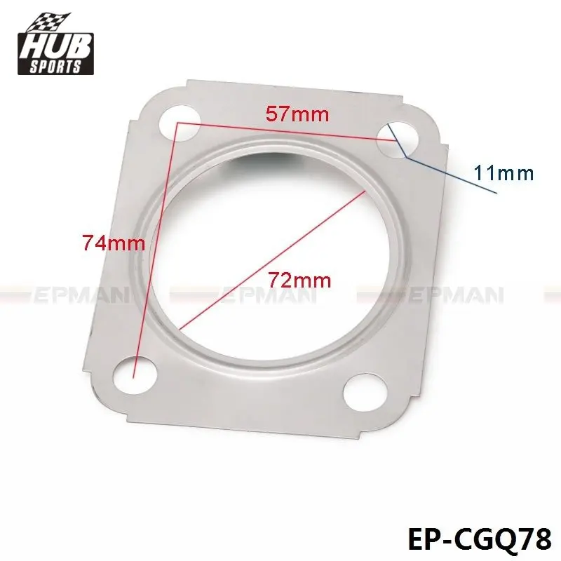 For Mitsubishi 14B 16G Big 1G 2G EVO I - III Turbo Inlet Stainless Steel Gasket Ring 7.2cm HU-CGQ78 |
