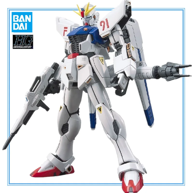 

New Bandai Genuine Gundam Model Kit Anime Figure HGUC F91 Gundam E.F.S.F Collection Gunpla Anime Action Figure Toys for Children