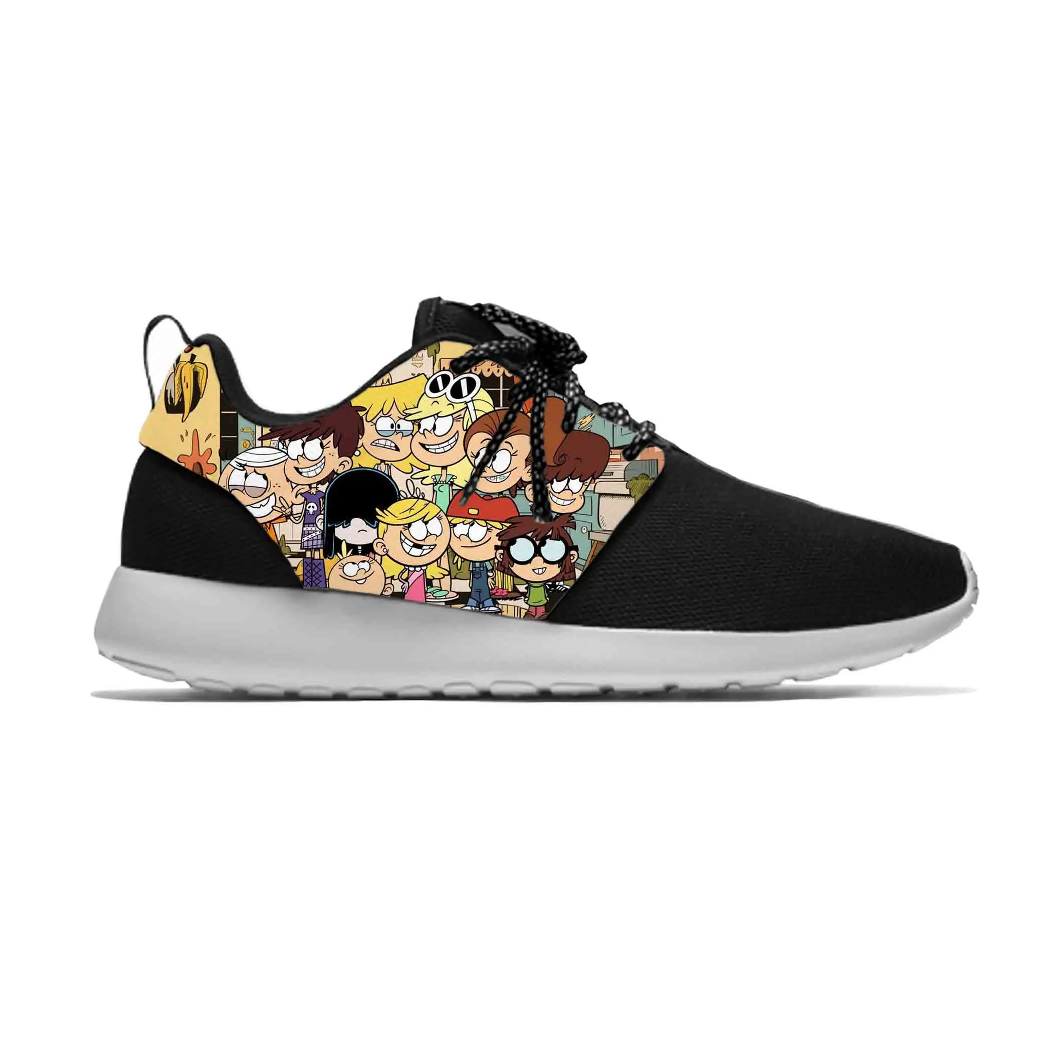 Loud House Anime Cartoon Manga Cool Funny Fashion Sport Running Shoes Casual Breathable Lightweight 3D Print Men Women Sneakers