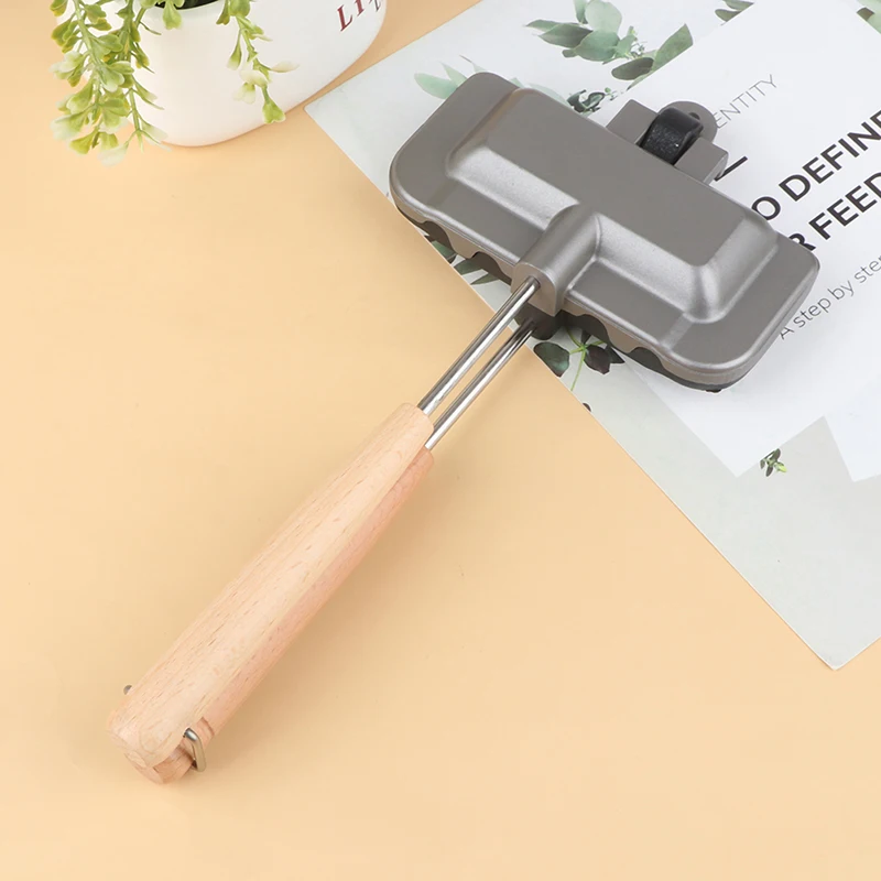

Double-Sided Sandwich Pan Non-Stick Foldable Grill Frying Pan for Bread Toast Breakfast Machine Pancake Maker Kitchen Tools