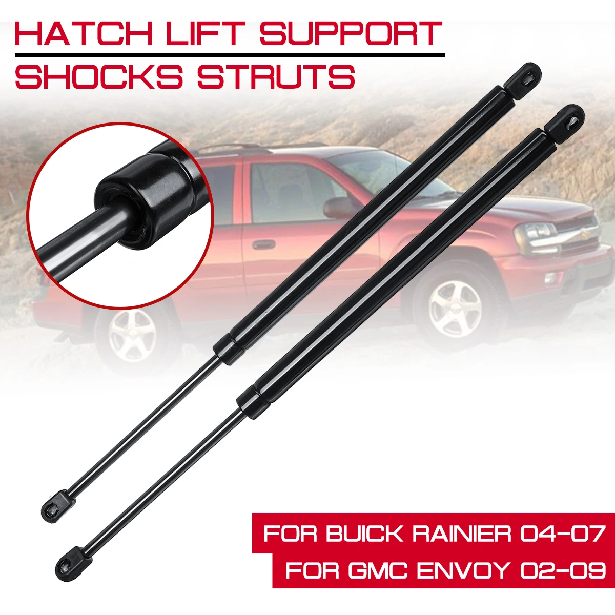 

Car Rear Trunk Tailgate Boot Gas Spring Shock Lift Strut For Buick Rainier 04-07 For GMC Envoy 02-09 Struts Support Bar