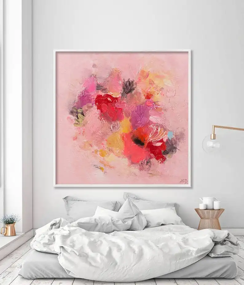 

Large Abstract painting, Canvas Wall Art, large floral painting on canvasBig oil painting huge painting large-scale manual hand