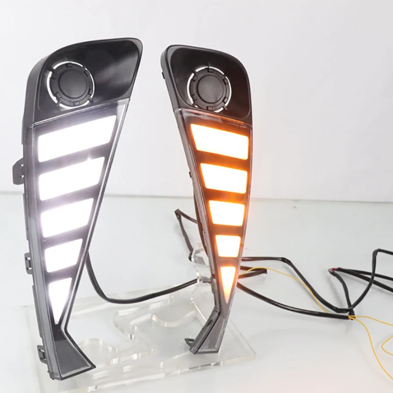 Автомобильные дневные ходовые огни желтые сигнальные противотуманные фары