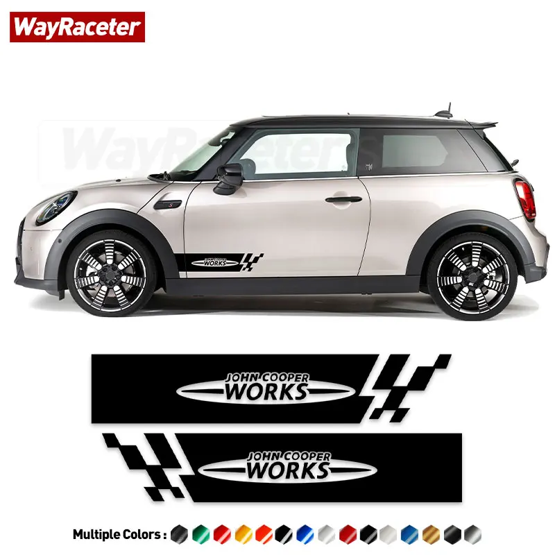 

Door Side Stripe Sticker John Cooper Works Graphics Vinyl Decal For MINI JCW R50 R53 R55 F54 R56 R57 R58 R60 F56 F55 F57 F60 R59