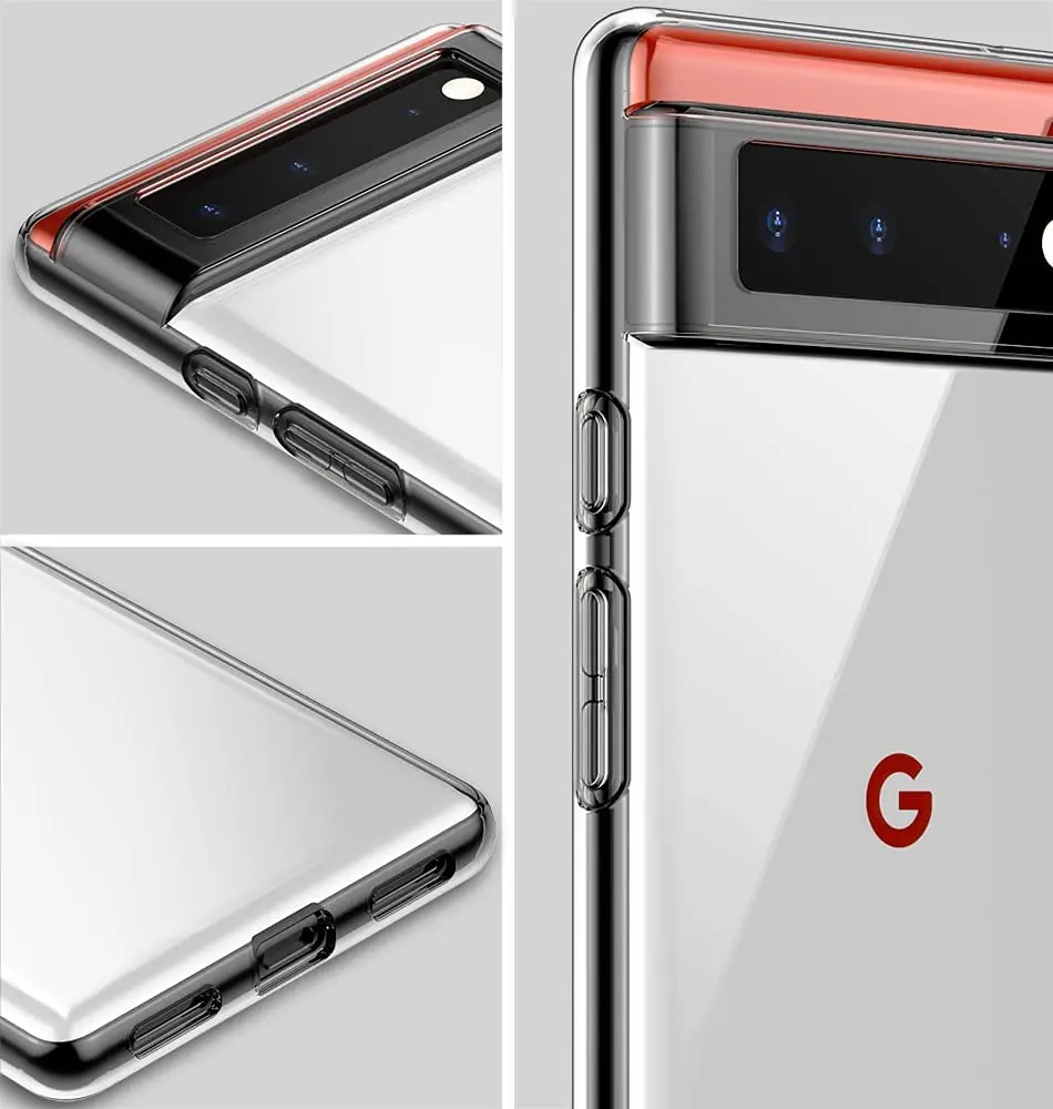 Прозрачный чехол для Google Pixel 6 Pro 5A 4A Ультратонкий силиконовый из ТПУ Pixel6 6A XL 5 5G 4 3A 3