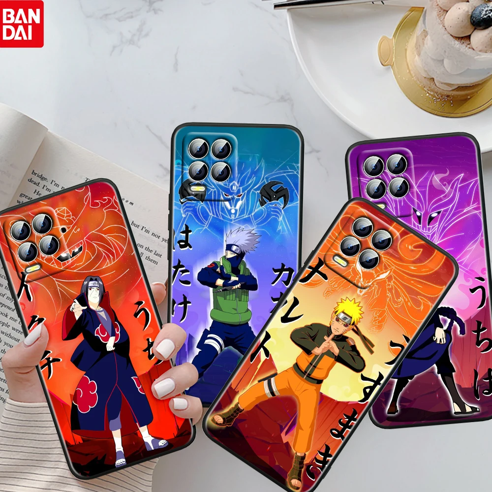 

Hot Cute Anime NARUTO Boy For OPPO Realme GT Neo Master Edition 9i 8 7 Pro C21S Narzo 30 5G Fundas Soft Black Phone Case Coque