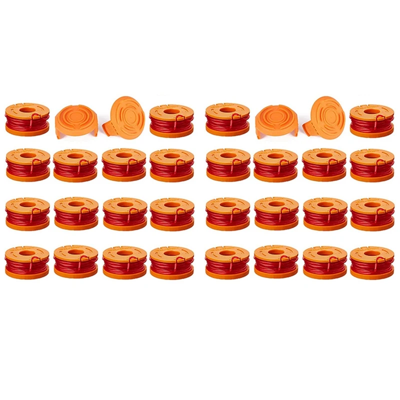 

32 Pack Replacement Trimmer Line For Worx WA0010 WG180 WG163 WG175 Spools,10 Ft/0.065 Inch Trimmer String Refills Parts