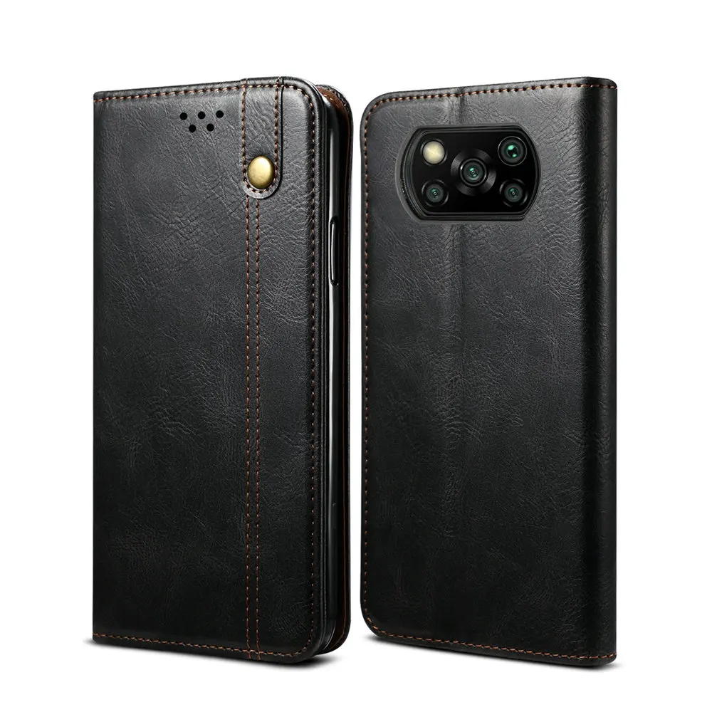 Чехол-книжка с магнитной текстурой для Xiaomi Poco M4 Pro X 3 X4 NFC | Мобильные телефоны и