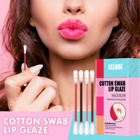 20pcs cotton swabs cigarette lipstick disposable waterproof nude matte sexy red velvet lip glossy waterproof cosmetic makeup