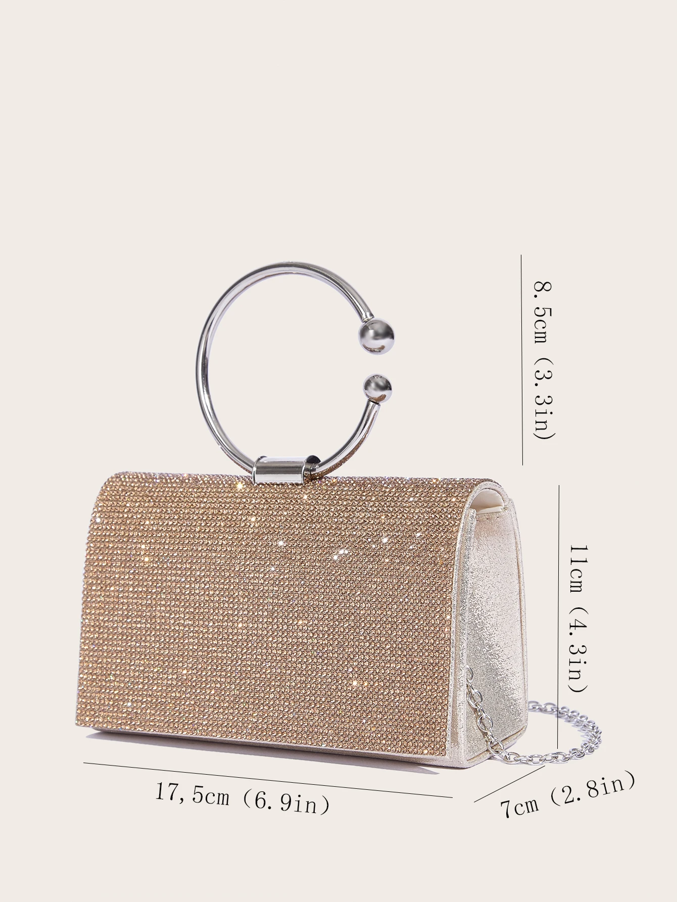 Элегантная Сверкающая Женская Вечерняя Сумка Стильный Кошелек Изысканный