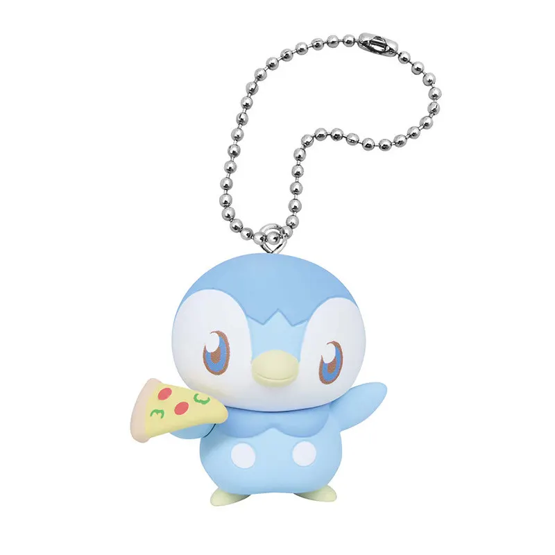 Фото Брелок-подвеска Takara Tomy Pokemon Peaceful Place Diner с Пикачу, Манчлаксом, Пиплупом, Пичу, игрушка-капсула, украшение для сумки №5