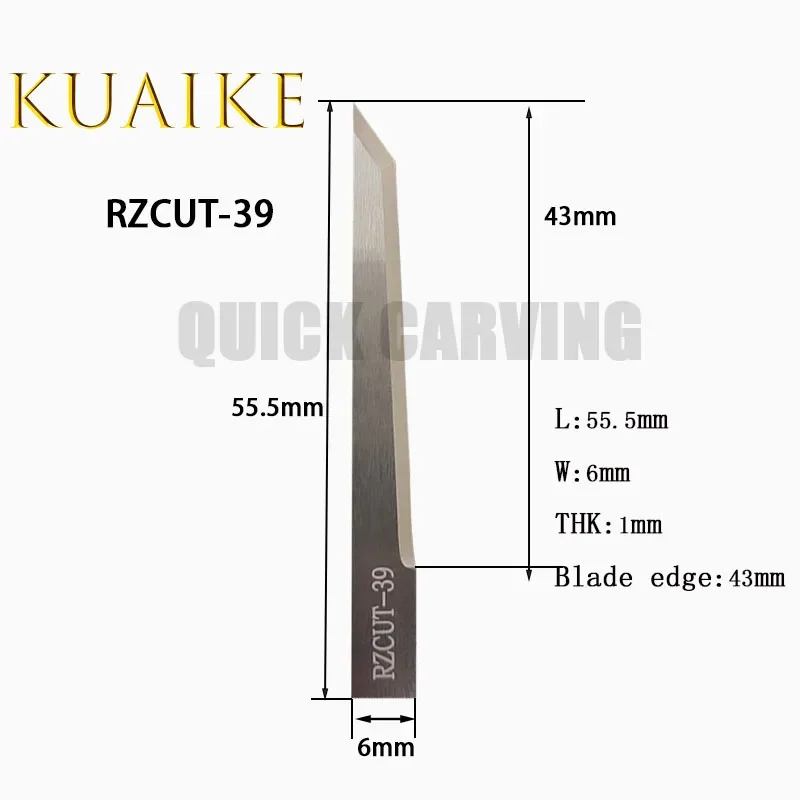 10 шт. вибрационных ножей RZCUT RUIZHOU для ЧПУ-резаков: RZCUT-188-1-J, RZCUT-186, RZCUT-38, RZCUT-39, RZCUT-142 (art.: 3920dab324031) - 3920dab324031
