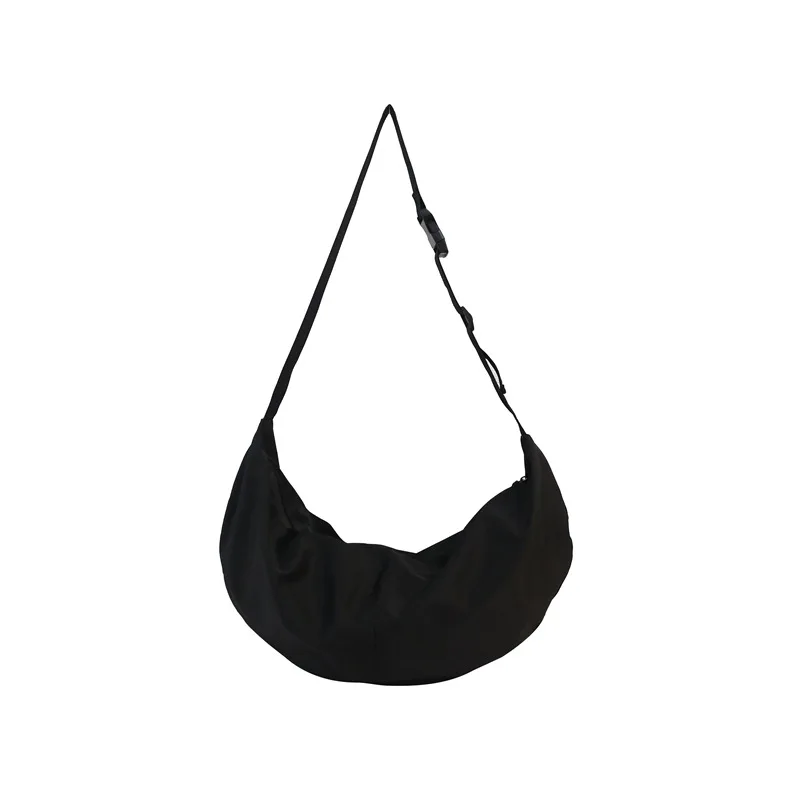 Outdoor Sports Solid Zipper Women's Nylon Hobo Casual Crossbody Shoulder Bags Large Female Tote Purse Casual Travel Shopping Bag