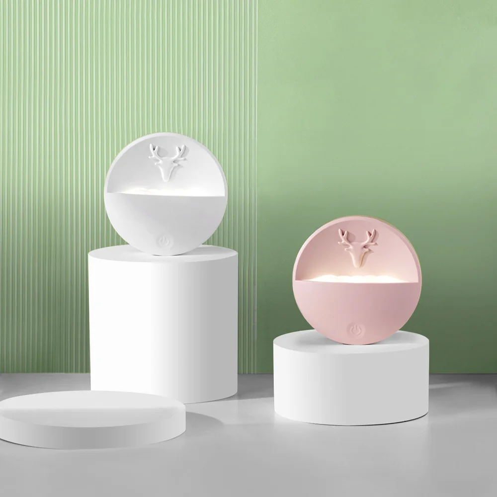 

USB Charging Snow Mountain Aromatherapy Night Light Touch LED Mini Wall Light Bedroom Bedside Eye Protection Table Lamp