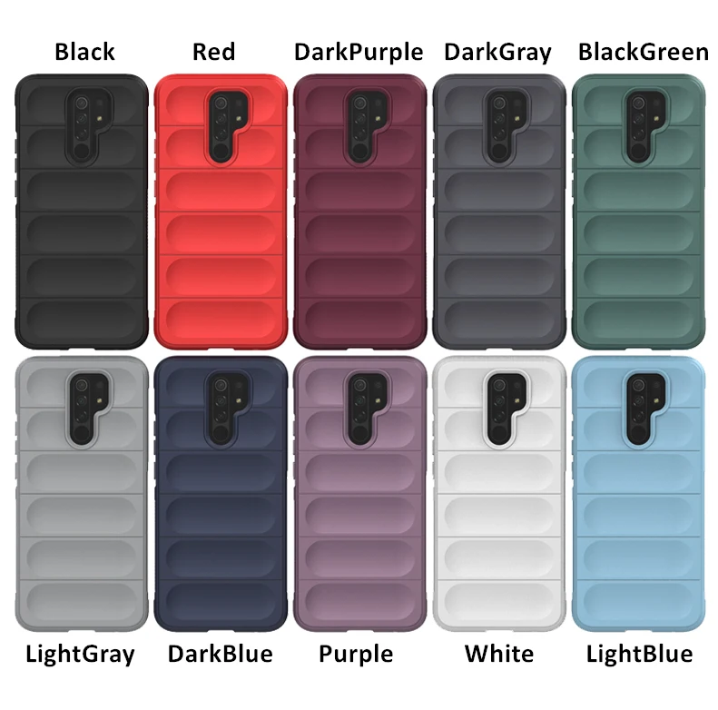 For Xiaomi Redmi 9 Cover Redmi 9 9A 9C Case Rubber Shockproof Anti Slip Soft Silicone Protective Bumper For Redmi 9 6.53 inch